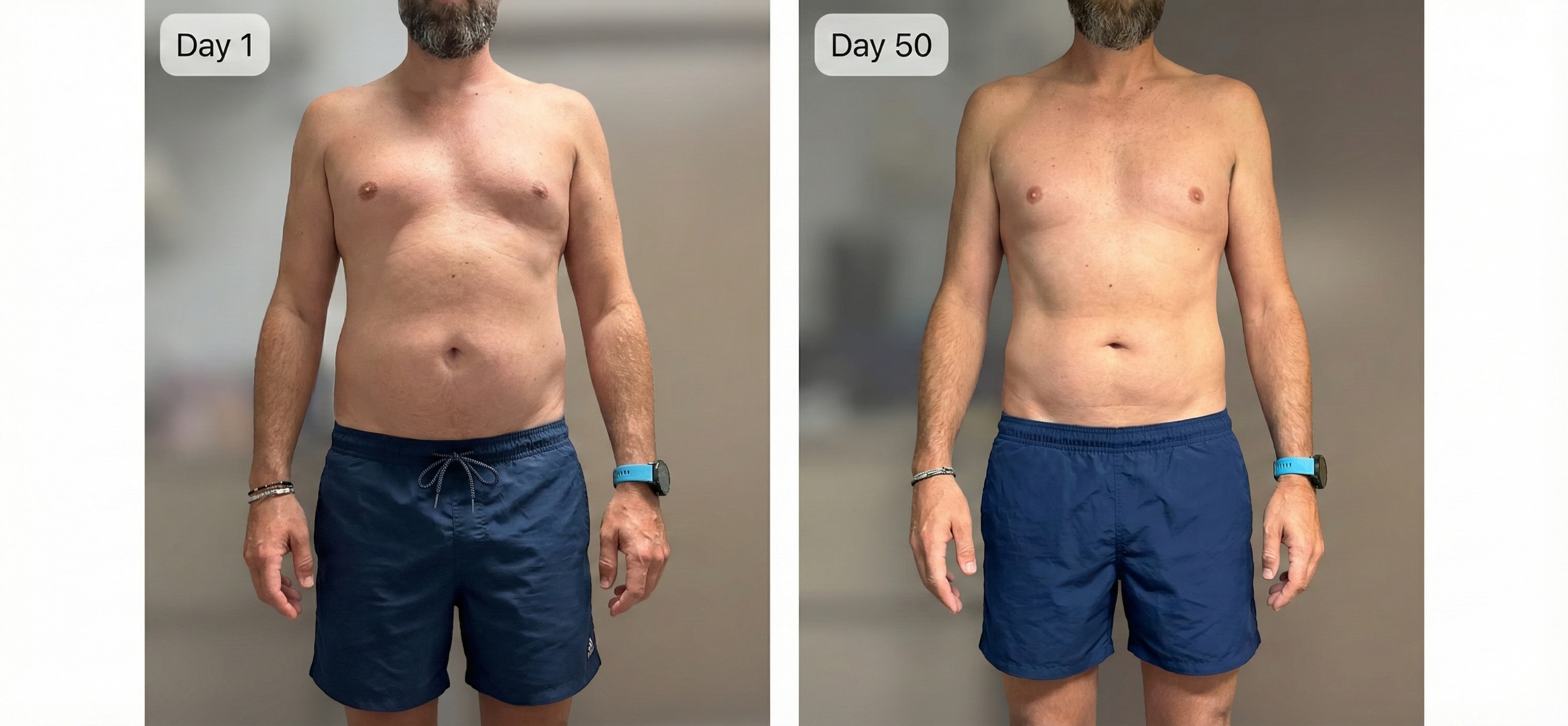 BigZ transformation - Day 1 vs Day 50 of the 100 Sharp challenge